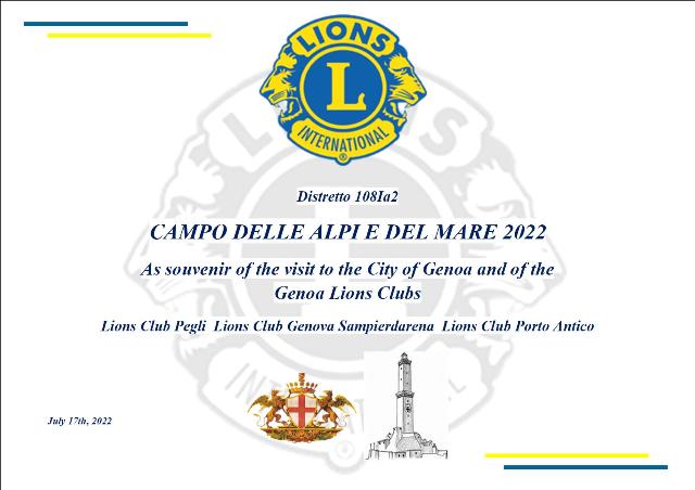 Pergamena Campo delle Alpi e del Mare 2022