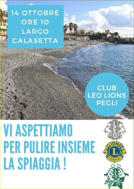 Locandina pulizia spiaggia