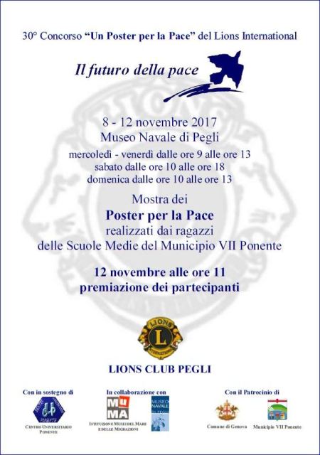 Locandina Mostra Un Poster per la Pace 2017