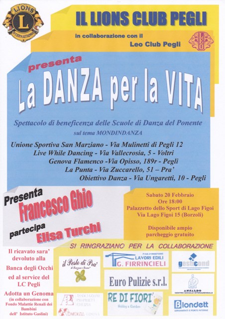 Locandina Danza per la Vita 2016