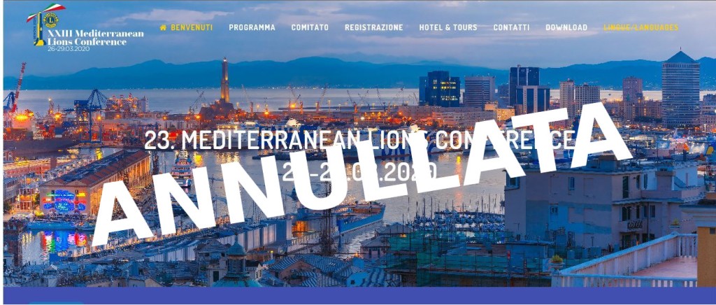 Conferenza del Mediterraneo annullata