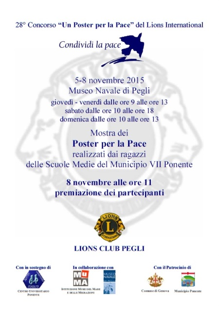 Locandina mostra Poster per la Pace
