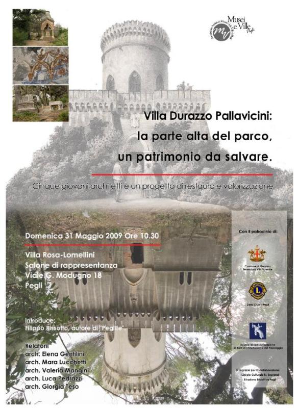 Locandina Progetto Villa Pallavicini