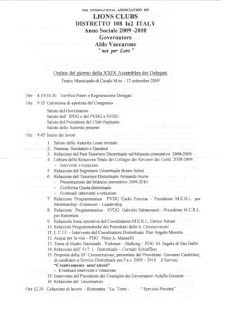 Ordine del Giorno pag. 1