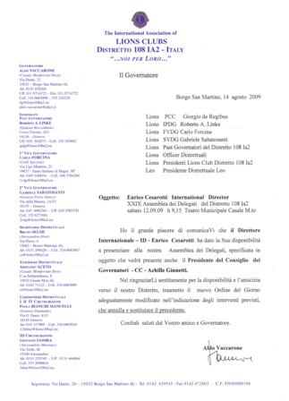Convocazione Congresso