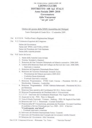 Ordine del Giorno pag. 1
