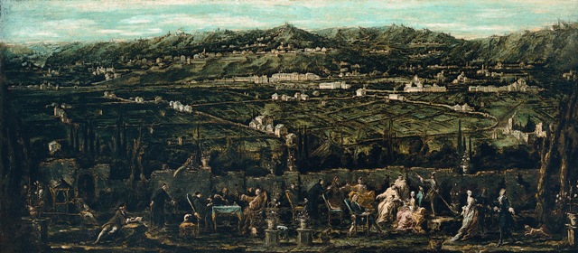 Alessandro Magnasco - Trattenimento in un giardino di Albaro