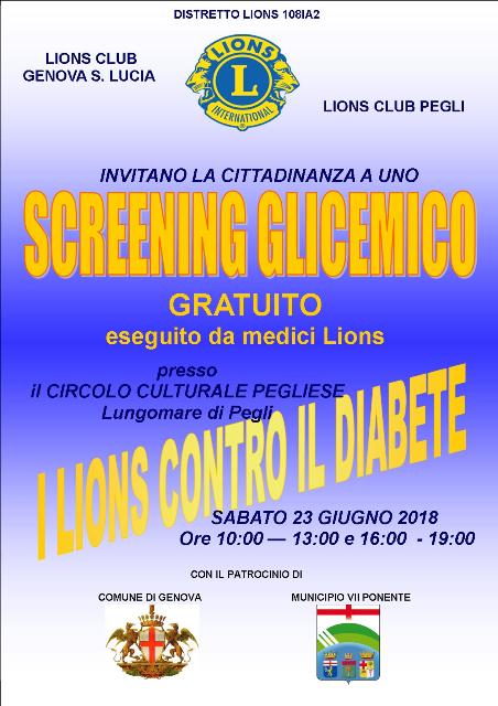 Locandina Screening Diabete