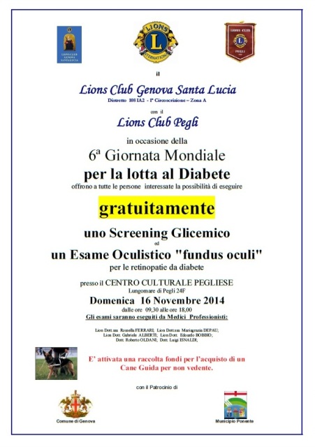 Locandina Screening Diabetico