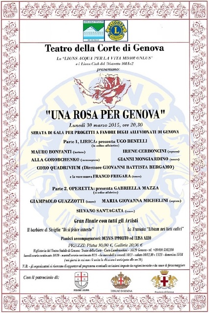 Locandina Rosa per Genova 2015