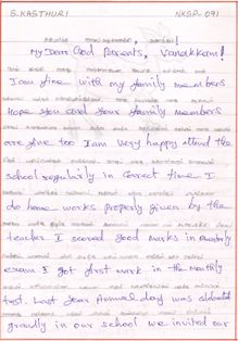 Lettera di S. Kasthuri