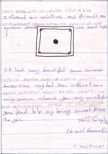Lettera di Vasil Ahamed