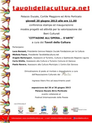 Locandina "Cittadini all'Opera d'Arte"