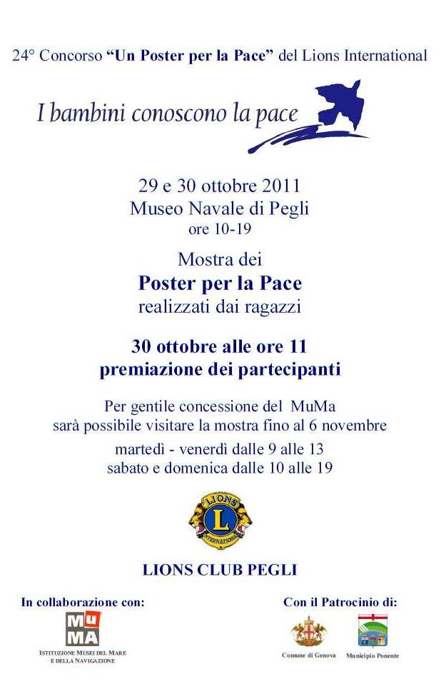 Locandina mostra Poster per la Pace