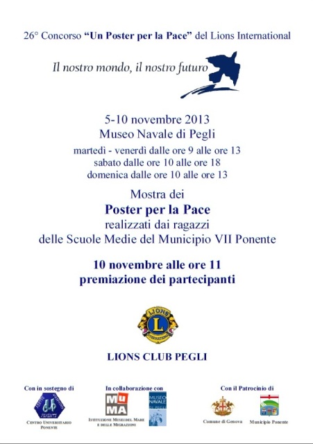 Locandina mostra Poster per la Pace